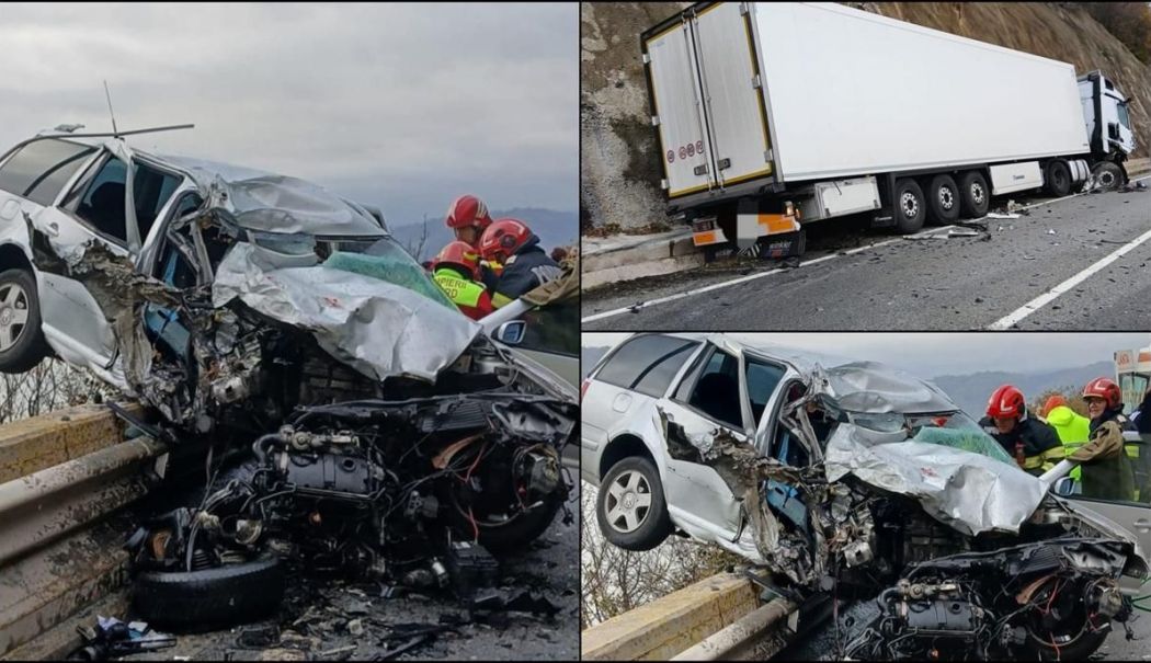 Accident cumplit între un autoturism și un TIR. Doi copii au fost implicați - tir-1763648543.jpg