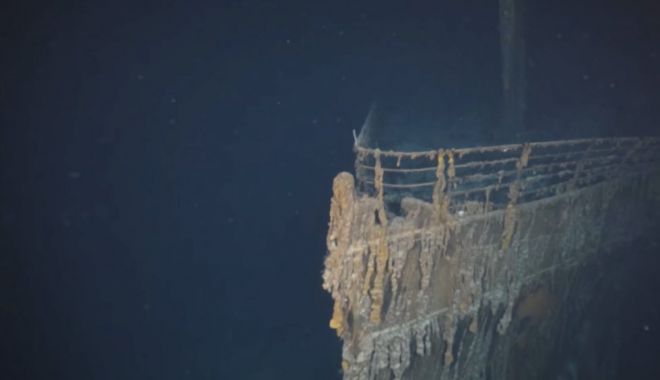 Imagini cu epava Titanicului, așa cum n-a fost văzută în 100 de ani