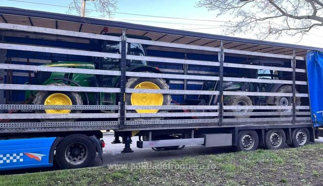 Șofer român de TIR, capturat în urma unei operațiuni Europol. A furat tractoare noi în valoare de 335.000 de euro