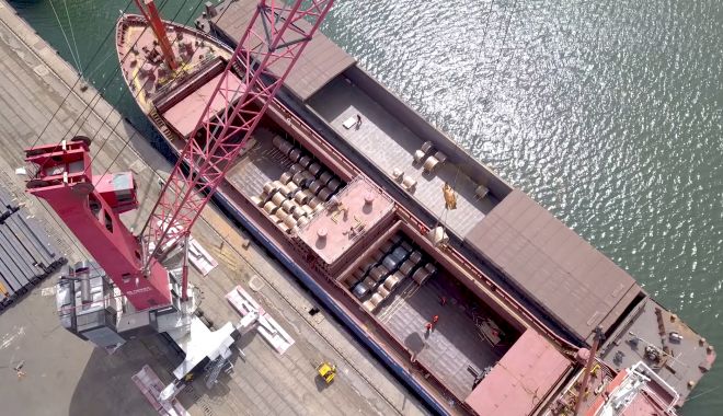 43 de nave se află în operare, în porturile maritime