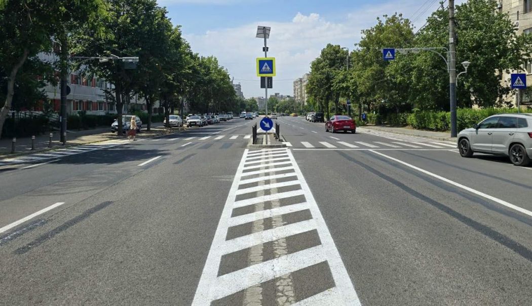 Trecere de pietoni prevăzută cu scuar pe strada Dezrobirii, la intersecția cu strada Eduard Caudella - trecere-pietoni-1720679928.jpg