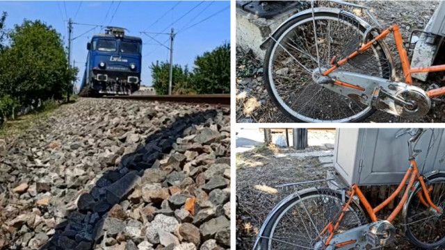 Un bătrân și-a pierdut viața după ce a fost lovit de tren. Omul traversa şinele pe bicicletă - tren-1750853379.jpg