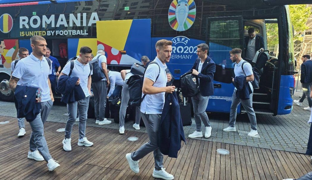 Euro 2024: Tricolorii au ajuns la Frankfurt pentru meciul cu Slovacia