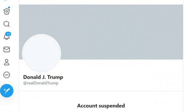 Twitter a suspendat permanent contul lui Donald Trump - trumptwittersuspendedhpembed2021-1610182701.jpg