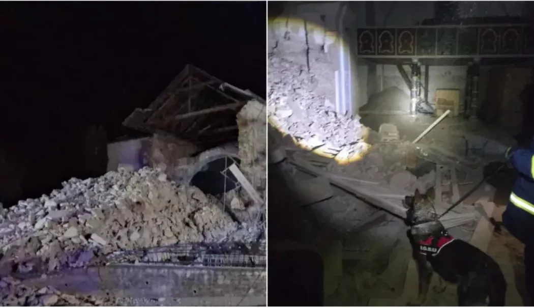 Anchetă pe șantierul unde s-a prăbușit turla unei biserici și a fost rănită o polițistă - turla-1770190571.webp