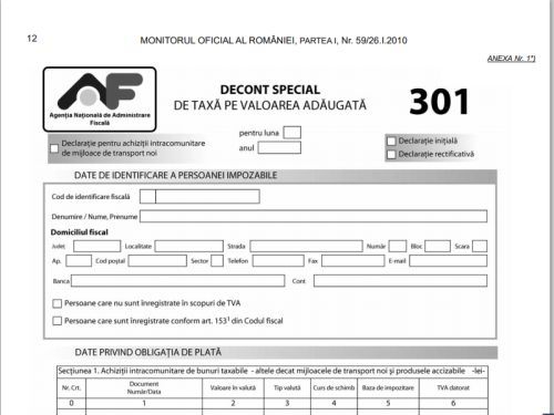 Ultima zi pentru depunerea declarației 301 - ultimazideclaratia301-1479041950.jpg