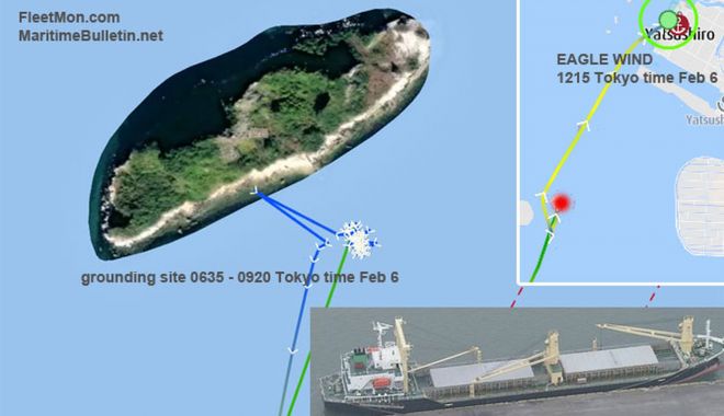 Accident naval - Un cargou a eșuat pe coasta Japoniei - uncargouaesuatpecoastajaponiei-1675858185.jpg