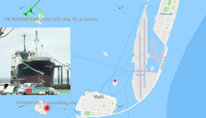 Un petrolier și un remorcher au eșuat în Maldive - unpetroliersiunremorcherauesuati-1631893222.jpg