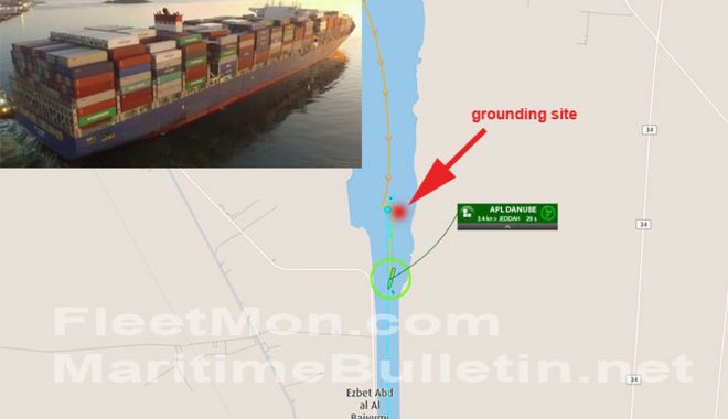 Un portcontainer a blocat Canalul Suez - unportcontainerablocatcanalulsue-1556106593.jpg