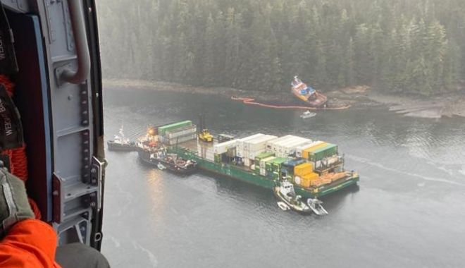 Un remorcher și o barja de containere au eșuat pe coasta Alaska - unremorchersiobarjadecontainerea-1647953072.jpg
