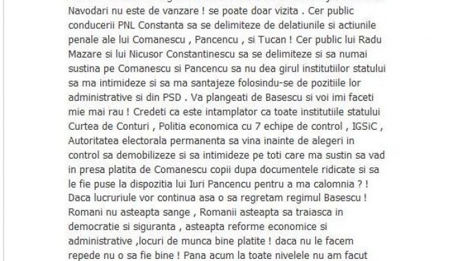 Postare virulentă a primarului de la Năvodari pe pagina sa de Facebook - untitled-1339853760.jpg