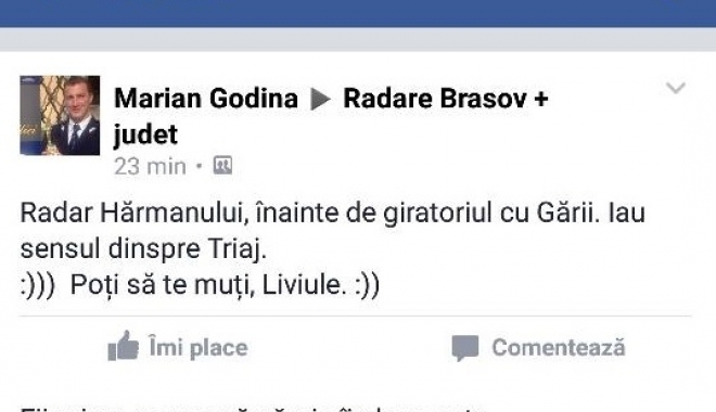 Marian Godină, polițistul care anunță șoferii unde stă amplasat cu radarul - untitled-1463472671.jpg