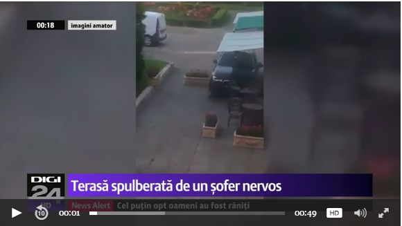 VIDEO. Terasă spulberată de un șofer nervos. Bărbatul s-a predat - untitled-1497184185.jpg