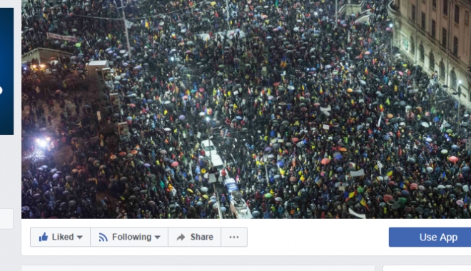 Euronews, cover pe Facebook o fotografie de la protestele din România - untitled-1516613795.jpg