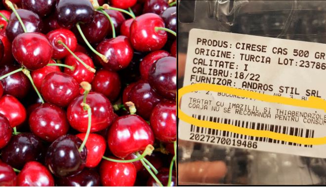 Cireșe otrăvitoare în supermarketuri! 