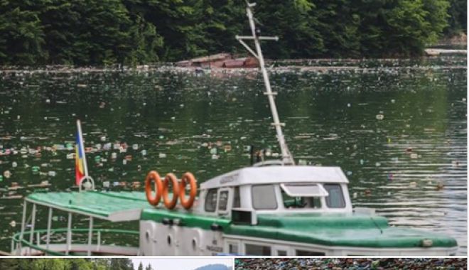 Mizeria de pe Lacul Bicaz s-a viralizat pe Facebook: 