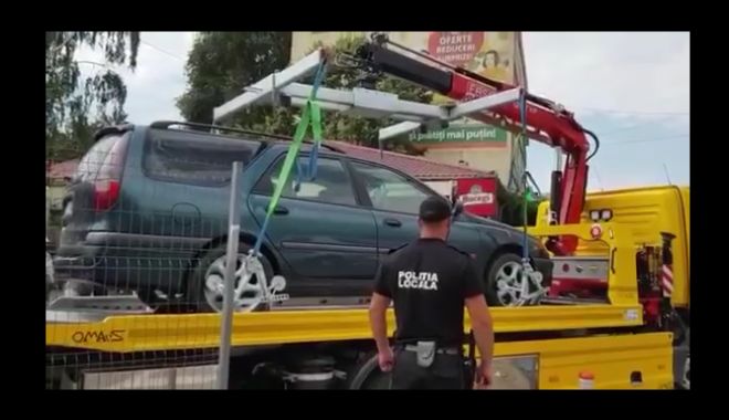 Încă o mașină a comercianților iliciți, ridicată de Poliția Locală - untitled-1532341352.jpg