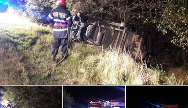 Plan roșu de intervenție! Microbuz cu pasageri implicat într-un accident grav - untitled-1537512898.jpg
