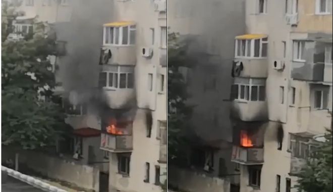 VIDEO. INCENDIU VIOLENT LA NĂVODARI! Pompierii intervin de urgență - untitled-1569318110.jpg