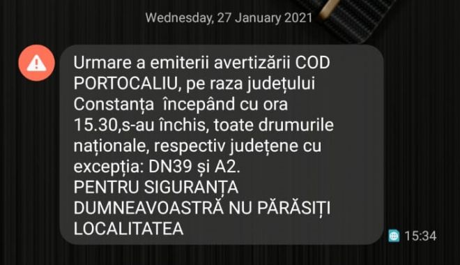 ALERTĂ, la Constanţa. S-au închis toate drumurile naţionale. “Nu părăsiţi localitatea!” - untitled-1611754944.jpg