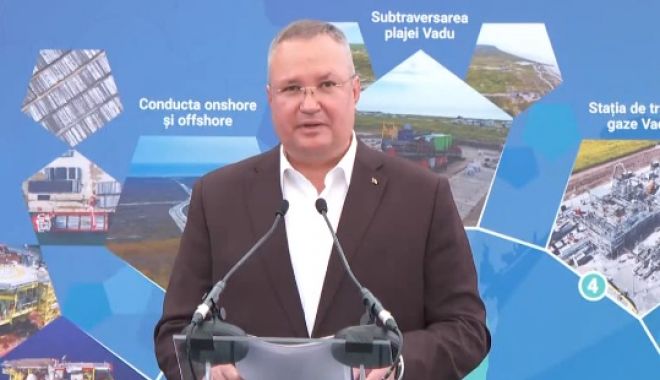 VIDEO. România începe producţia de gaze naturale extrase din Marea Neagră. Nicolae Ciucă și Virgil Popescu, prezenți la Constanţa