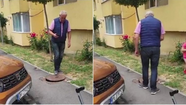 O fetiță și un bebeluș au căzut într-o canalizare, după ce capacul s-a răsucit - untitled-1659005735.jpg