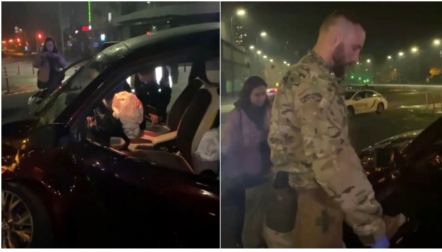 Primele imagini de la accidentul în care a fost implicat Volodimir Zelenski