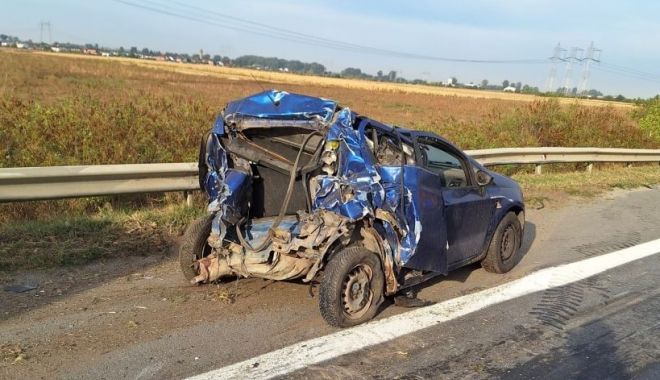 Cinci persoane decedate, în maşina prinsă între cele două TIR-uri implicate în accidentul de pe autostradă - untitled-1695122925.jpg