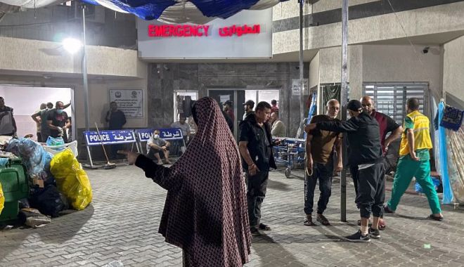 Forţele israeliene desfăşoară o operaţiune ce vizează spitalul Al-Shifa din Gaza - untitled-1700033492.jpg