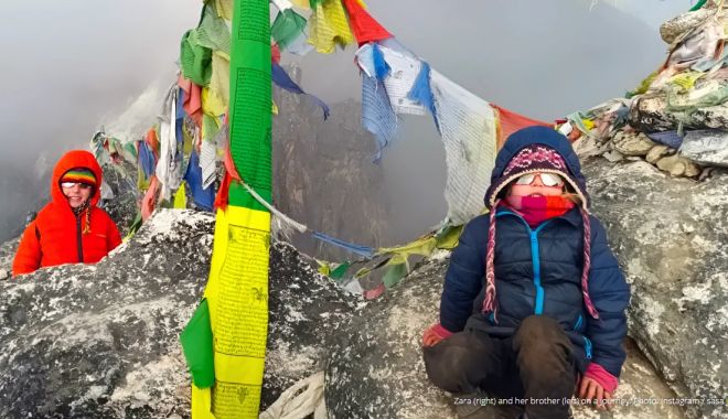 O fetiță de patru ani a intrat în istorie ca cea mai tânără alpinistă care a ajuns pe Everest