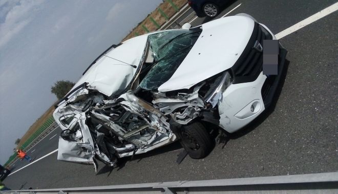 Accident rutier pe A2, sensul spre Constanţa. Traficul este blocat: "Circulați cu atenție"