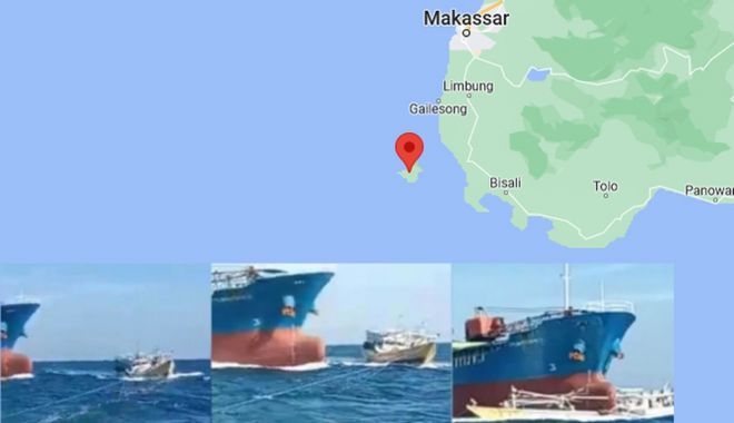Un vas de pescuit s-a scufundat în urma unei coliziuni