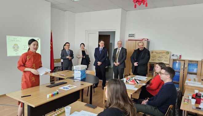 Ambasadorul Republicii Populare Chineze în România a vizitat Universitatea „Ovidius” din Constanța