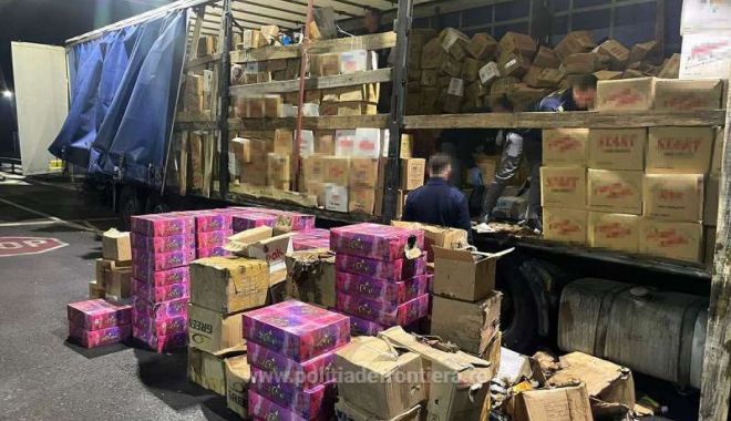 Vameșii din Nădlag au confiscat 22 de tone de tutun de contrabandă