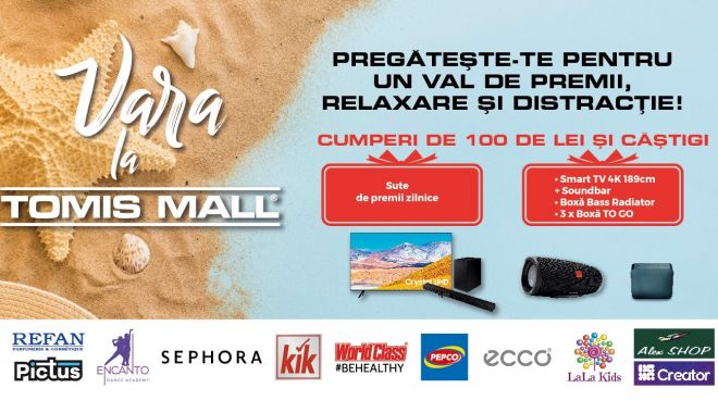 Descoperă plăcerea cumpărăturilor la Tomis Mall. Vara aceasta te bucuri de sute de premii! - varalatomis-1626794637.jpg