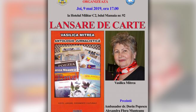 Vasilica Mitrea lansează un nou volum de 