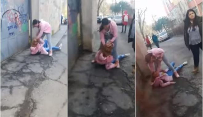 VIDEO / Bătaie între două eleve de liceu. Poliția a deschis o anchetă - video-1517402816.jpg