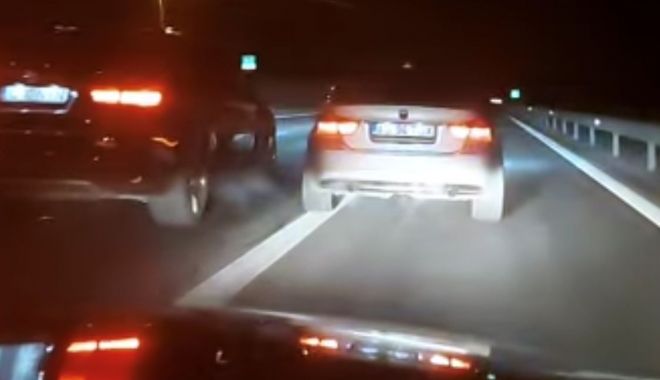Bărbaţii care au organizat şi au participat la cursa de pe autostrada A4 s-au ales cu permisele de conducere anulate - video1-1642765792.jpg