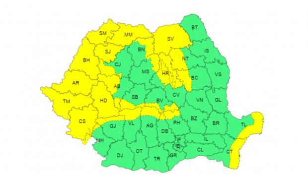 Vin ninsorile în România. Informare meteo ANM de vreme rea pentru toată țara
