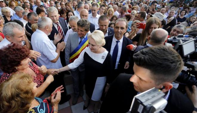 Viorica Dăncilă, jignită de protestatari, la Constanța. 