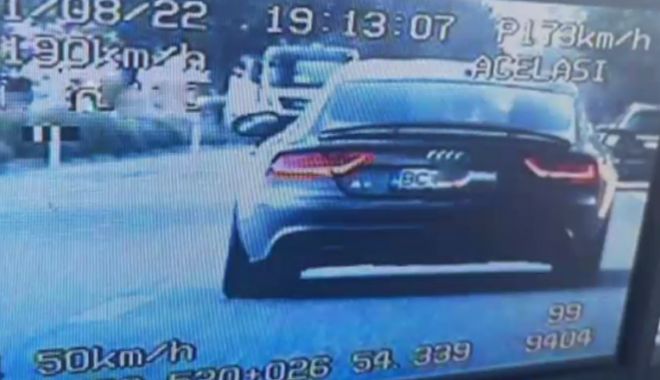 Tânăr prins de două ori într=o zi când circula cu viteză