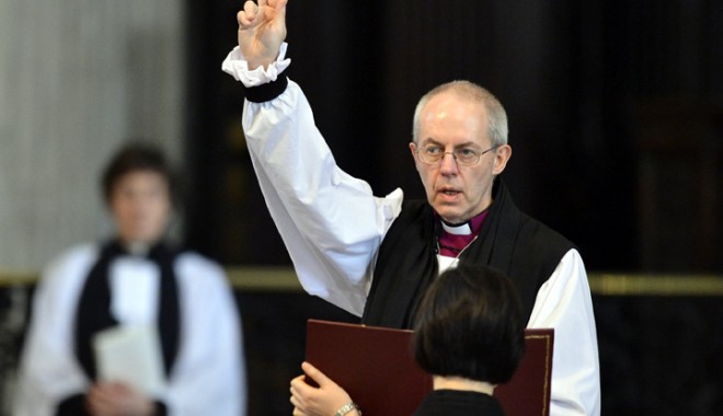 Noul arhiepiscop  de Canterbury, jurământ de credință față de regină - welby-1360068331.jpg