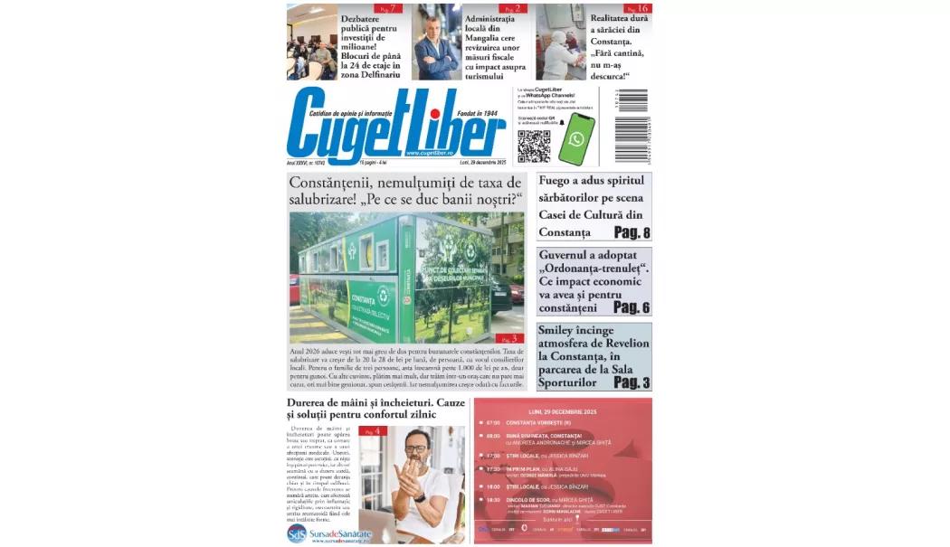 Iată titlurile zilei din data de 29 DECEMBRIE ale ziarului CUGET LIBER! - whatsapp-image-20251228-at-62159-1766943149.webp