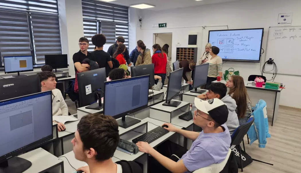 Elevi din Belgia, în vizită la Liceul Teoretic „Nicolae Bălcescu” din Medgidia, într-un proiect Erasmus+ - whatsapp-image-20260302-at-16284-1773063795.webp