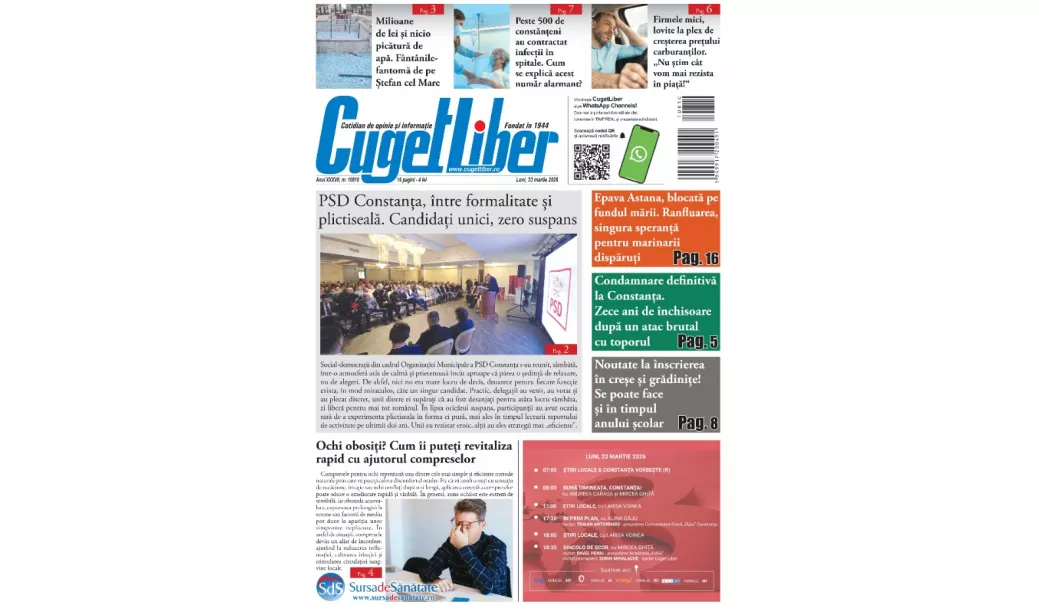 Iată titlurile zilei din data de 23 MARTIE ale ziarului CUGET LIBER! - whatsapp-image-20260322-at-61612-1774201472.webp