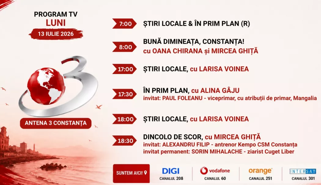 Programul zilei de luni, 13 iulie, de la Antena 3 Constanța - whatsappimage20260710at111801783-1783869411.webp
