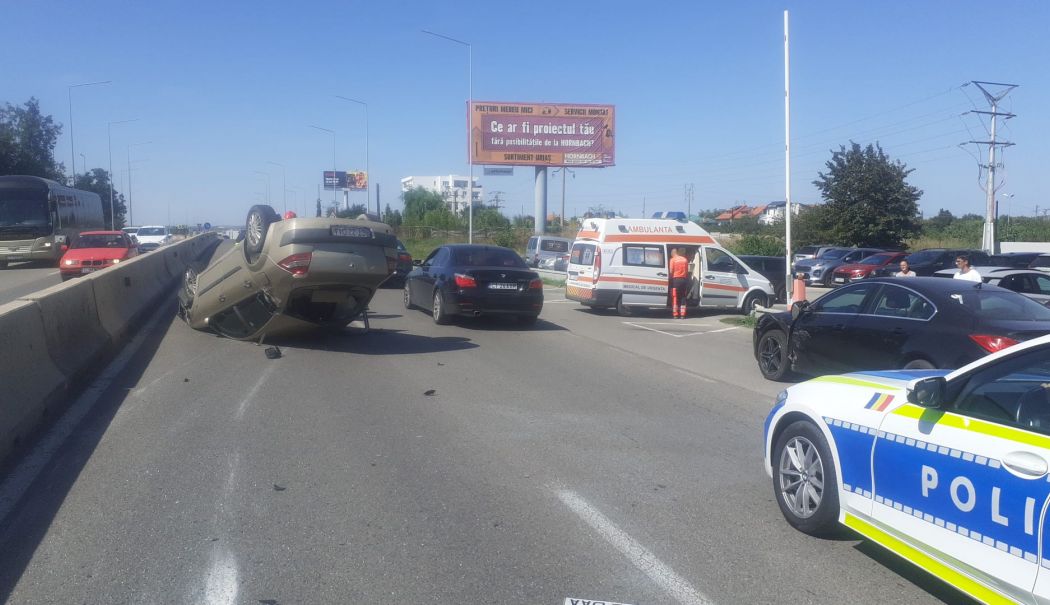 Accident rutier între Palazu și Ovidiu. O persoană a fost rănită