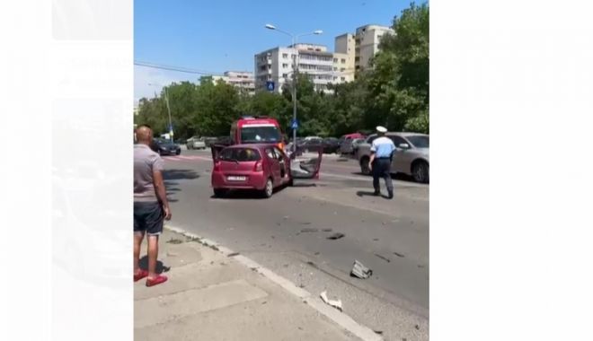 GRAV ACCIDENT RUTIER, pe bulevardul Tomis. Trei victime au ajuns la spital