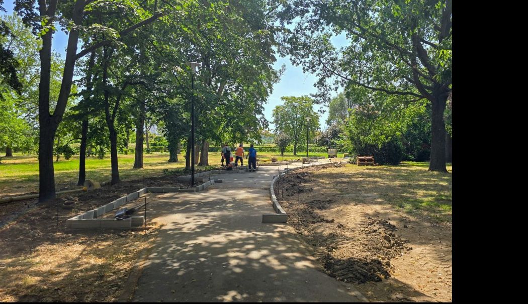 Parcul Tăbăcărie va avea o grădină „franțuzească”, cu arbori și arbuști cu siluetă columnară