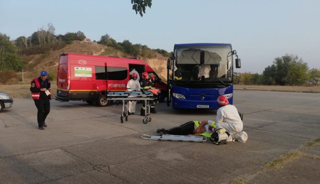 Simularea unui accident nuclear la Cernavodă a reunit pompieri din 18 județe